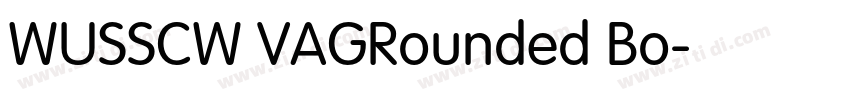 WUSSCW VAGRounded Bo字体转换